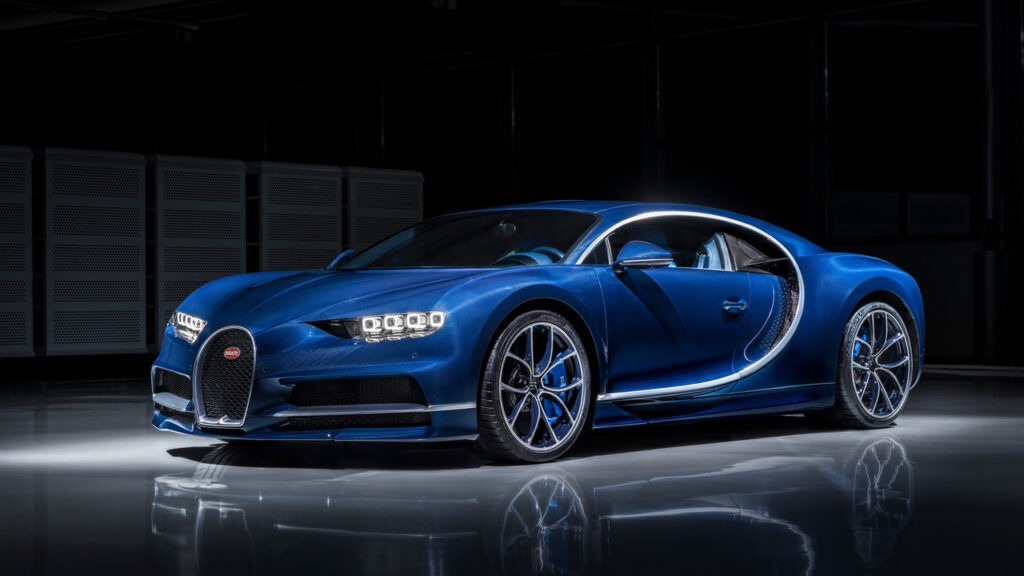 bugatti-chiron-bleu-royal voiture de location bleu